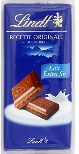 Lindt Chocolat au lait extra fin recette originale - Tablettes de 100g