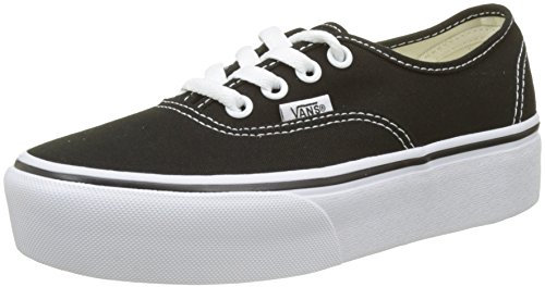 Vans Unisex Authentic Platform 2.0 Black Canvas Trainers 7 US