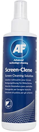 AF Screen Cleaner Spray 250ml - Cleaning Solution For Mobile Phones, TV's, Laptops, Monitors, LED, LCD, Plasma & Tablets, Clear,