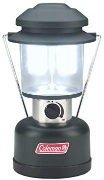 Coleman 390 Lumens Twin LED Lantern, 4 Lifetime LED Bulbs Provide Efficient & Energy-Saving Light, Customizable Brightness Settings & Water-Resistant Design