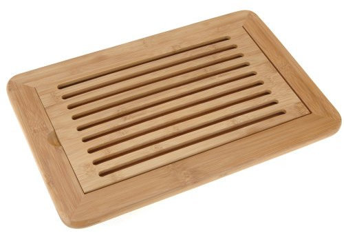 Koopman International Brotschneidebrett Bambus, Holz, Multicolour, 42 x 28 x 6 cm