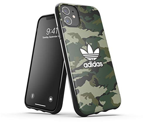adidas Mobile Phone Case Designed for iPhone 11 Case, Drop Tested Cases, Shockproof Raised Edges, Original Snap Case Protective Case, Night Carry, Black