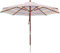 anndora® Sonnenschirm 3 m rund Gartenschirm Marktschirm - mit Winddach gestreift 7 Farben