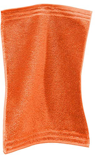 Vossen Gästetuch Calypso Feeling Walk-Frottier orange Größe 30x50 cm