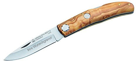 P Puma IP Taschenmesser, Paloma Olive mit persönlicher Gravur
