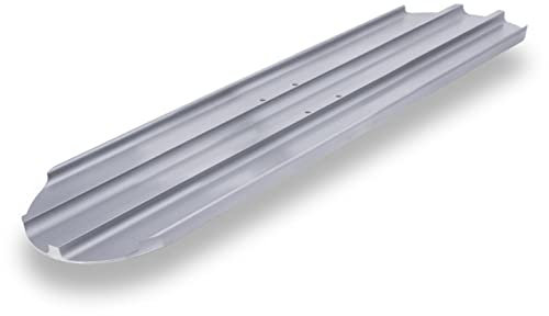 Marshalltown Bodenglätter, Estrichglätter, Abziehpatscher Ersatzblatt mit abgerundeten Enden aus Magnesium, Grösse des Glätters: 914x203 mm B36FRB Silber