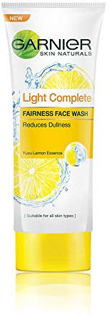 Garnier Skin Naturals Light, Fairness Facewash, – reine Zitronenessenz – 50 ml