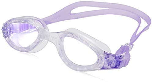 Aqua-Speed Herren ETA Monoblock Schwimmbrille, klar/violett getönte Gläser, Einheitsgröße