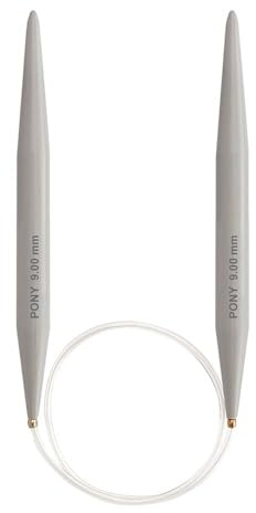 PONY Classic 40cm Plastic Circular Knitting Needles 9.00mm