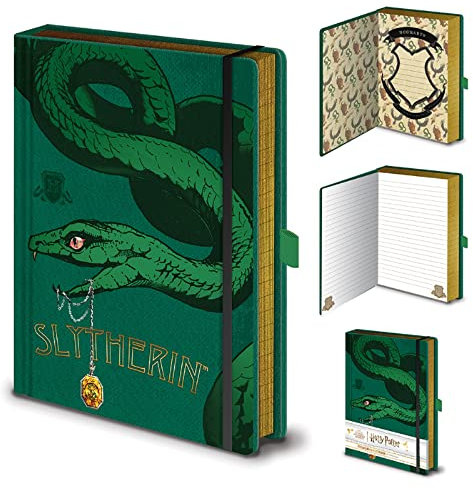 Pyramid International Harry Potter Slytherin House Notizbuch, A5, offizielles Lizenzprodukt