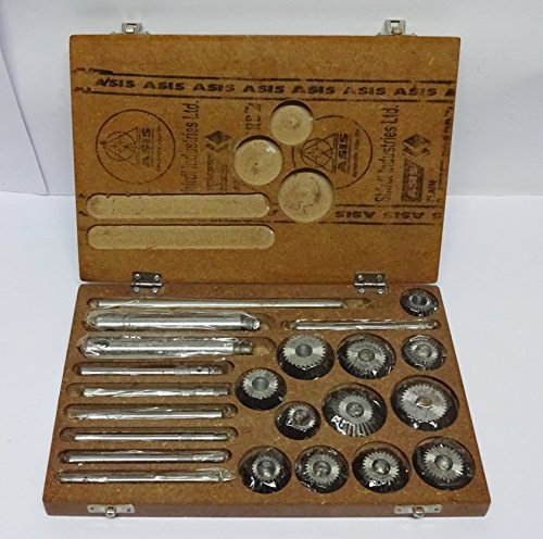 AG Ventilsitz- und Frontschneider-Set/Kit - 12-teiliges Set für Oldtimer und Motorräder im Holzkoffer