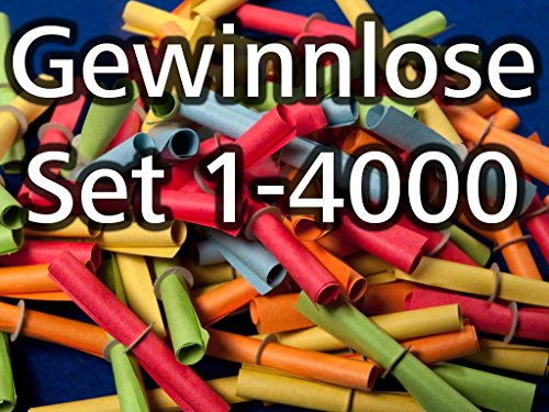 Röllchenlose bunt gemischt, Set 1-4000