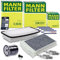 MANN-FILTER Inspektionspaket Filterset 1x Ölfilter, 1x Luftfilter, 1x Innenraumfilter (Aktivkohlefilter), 3x Zündkerze, 1x Ölablassschraube Kompatibel mit CITROËN C1 (PM_, PN_), PEUGEOT 107 (PM_, PN_)