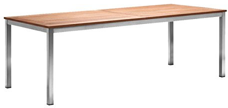 OUTLIV. Oviedo Ausziehtisch, ausziehbar, 210x90 cm, Stahl/Teakholz