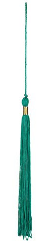 LIERYS Tassel Quaste für Doktorhut - Flexibel anpassbar - Accessoire mit Eleganz - Vielseitig einsetzbar - Saisonübergreifend - Unisex-Design grün