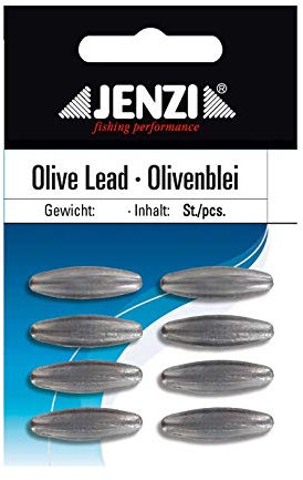 Jenzi Angelblei Blei Angeln - Olivenblei 10g 6Stk