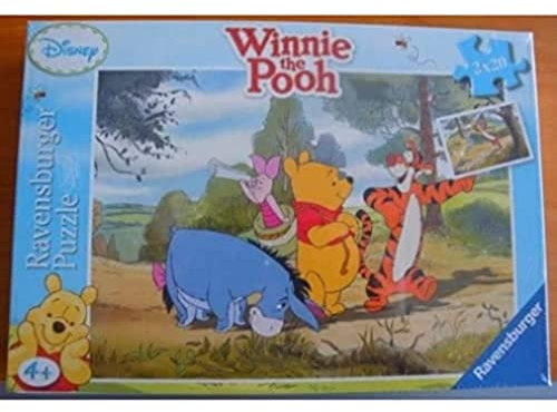 Ravensburger - 09011 – Klassisches Puzzle – Spaziergang mit Freunden/Winnie – 2 x 20 Teile