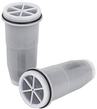 Cartuchos de Filtro de Repuesto para Vaso ZeroWater (paquete de 2) | Libre de BPA, filtro especial de cambio de color