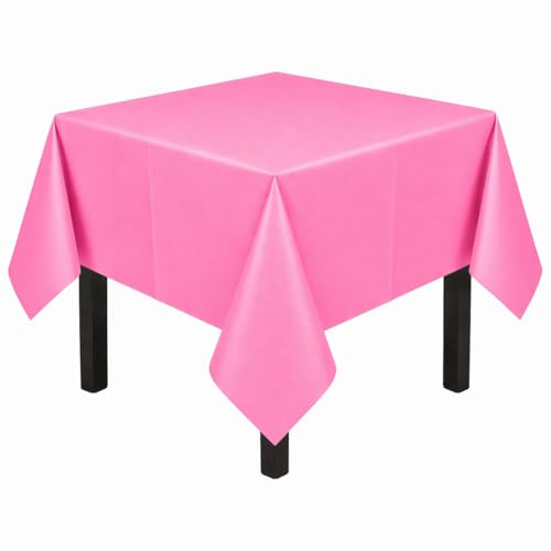 Caroline 90cm Square Tablecovers Hot Pink Pack Of 2