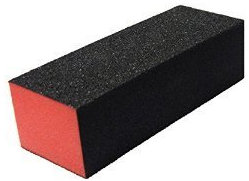 TNBL Orange/Black 3 Way Nail Buffer Block 100/180 Grit - 10 Pieces by TNBL