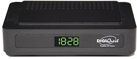 Digiquest Decoder Digitale Terrestre, DVB-T2, G23 Mediaplayer con doppio telecomando, Nero