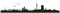 Wandtattoo Skyline Hamburg 002 - Größe: M - 100cm x 21cm - 23 mögliche Farben