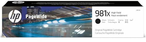 HP 981X (L0R12A) Schwarz Original PageWide Druckerpatrone mit hoher Reichweite für HP PageWide Enterprise, XL
