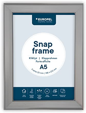 OPUS 2 - Marco de Aluminio A5 con sistema Easy-Click, 20 mm, 355011