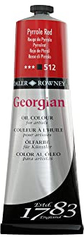Daler Rowney Georgian - Oil Painting - Gorgeous Colors - 225ml - Crimson Naphthol