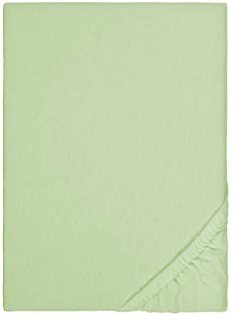 biberna Feinbiber-Spannbetttuch 0002744 pistaziengrün 1x 90x190 cm - 100x200 cm