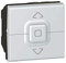 Legrand 079226 Interrupteur de Volets Roulants 500W Mosaic 2 Modules, Aluminium