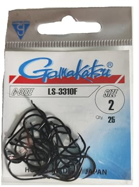 Gamakatsu LS-3310 Hooks NS Black - 25 Angelhaken