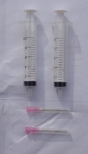 X2 10 ml Spritzen + Stumpfe Nadeln (Düsen) zum Auffüllen Ihres CIS Tinte Systemen