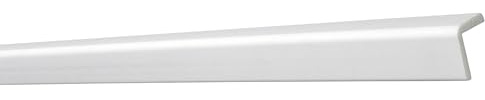 Decosa Winkelprofil WP30 - Edle Stuckleiste in Weiß - 10 Leisten à 2 m Länge = 20 m - Zierleiste aus Styropor 30 x 30 mm