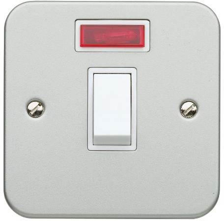 Superswitch Metalclad SW85 Double-Pole Switch with Neon