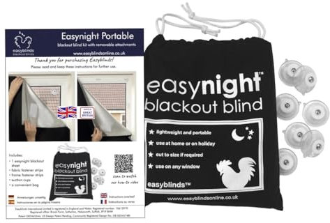 easynight Tragbare Verdunklungsfolie für Fenster, für Reisen 2.3m x 1.45m