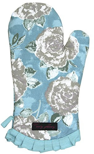 Ragged Rose Oven mitt, Cotton, Duckegg Blue, 34 x18 cm