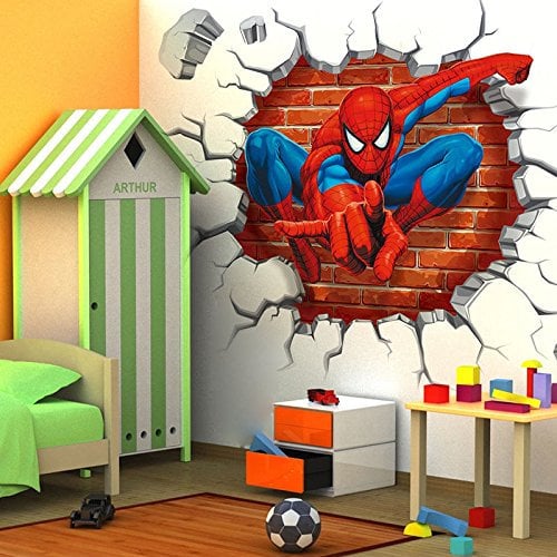 Spiderman Wandtattoo Wandaufkleber Sticker 45 x 50 cm*NEU*OVP*