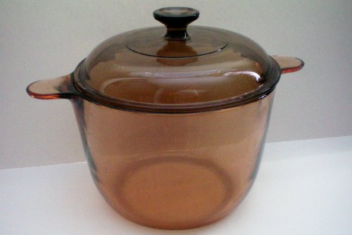Corning Vision Visions Amber Versa-Topf, 3,5 l, wie abgebildet, Original Vision, hergestellt in Frankreich