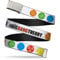 Buckle-Down Unisex-Erwachsene Web Belt 1.25 Grtel, The Big Bang Theory DNA/Atom/E/Strahlung Weiß, 3 cm Breit-Passt Oben-107 cm Pant Größe