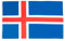AZ FLAG - Bandera Islandia - 150x90 cm - Bandera Islandesa 100% Poliéster ligero Con Ojales de Metal integrados - 80g