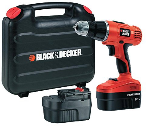 Black + Decker EPC188BK cordless combi drill - cordless combi drills (Black, Orange, Silver)