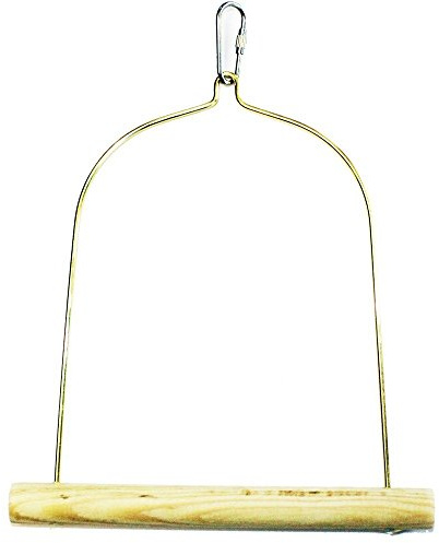 HAPPYPET Wooden Bird Swing 22cm