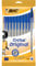 BIC Cristal Original - Caja de 10 unidades, bolígrafos punta media (1,0 mm), color azul