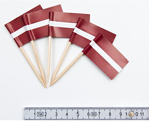 Everflag Zahnstocher : Lettland 50er Packung