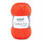 Gründl Cotton Fun Strickgarn/ Häkelgarn (weiches Garn aus 100% Baumwolle , OEKO-TEX zertifiziert, 50 g/115 m, Nadelstärke: 3-4, 1 Knäuel á 50 g), Orange