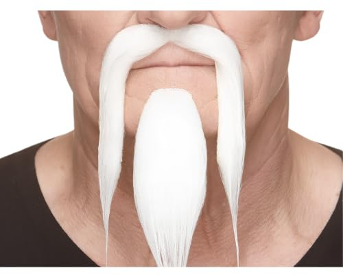 Mustaches Selbstklebender On Bail Falscher Bart, Neuheit, Falsche Gesichtsbehaarung, Kostümzubehör für Erwachsene
