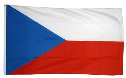 Flaggenfritze® Tschechische Republik Flagge 150 x 250 cm - große tschechische XXL Nationalfahne + Gratis Aufkleber