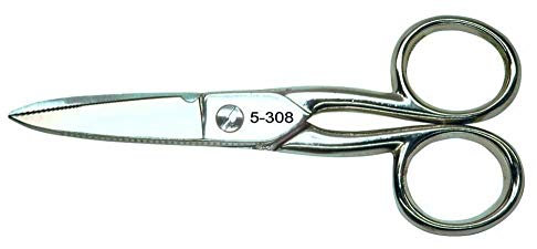 Bernstein Werkzeug GmbH Telefon und Kabelschere, 125 mm | Mit feiner Verzahnung einseitig innen, verchromt | Präzisionsschneiden, Scharfe Klingen