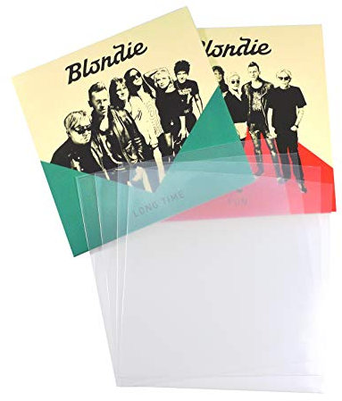 10 7 inch vinyl Single Plastic Polythene Record Sleeves/covers for 45rpm LDPE | Acid Free
